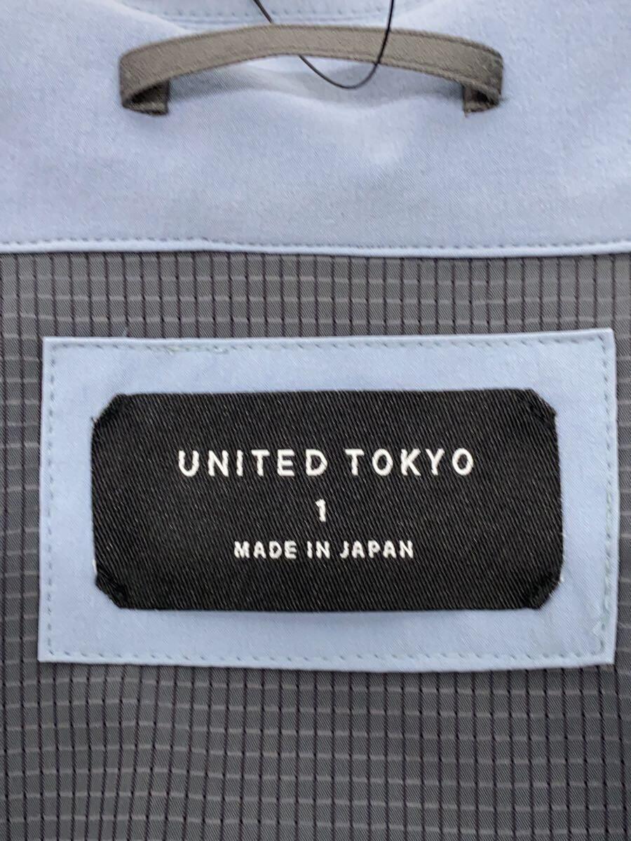 UNITED TOKYO◆トレンチシャツジャケット/1/ナイロン/IDG/無地/400200007_画像3