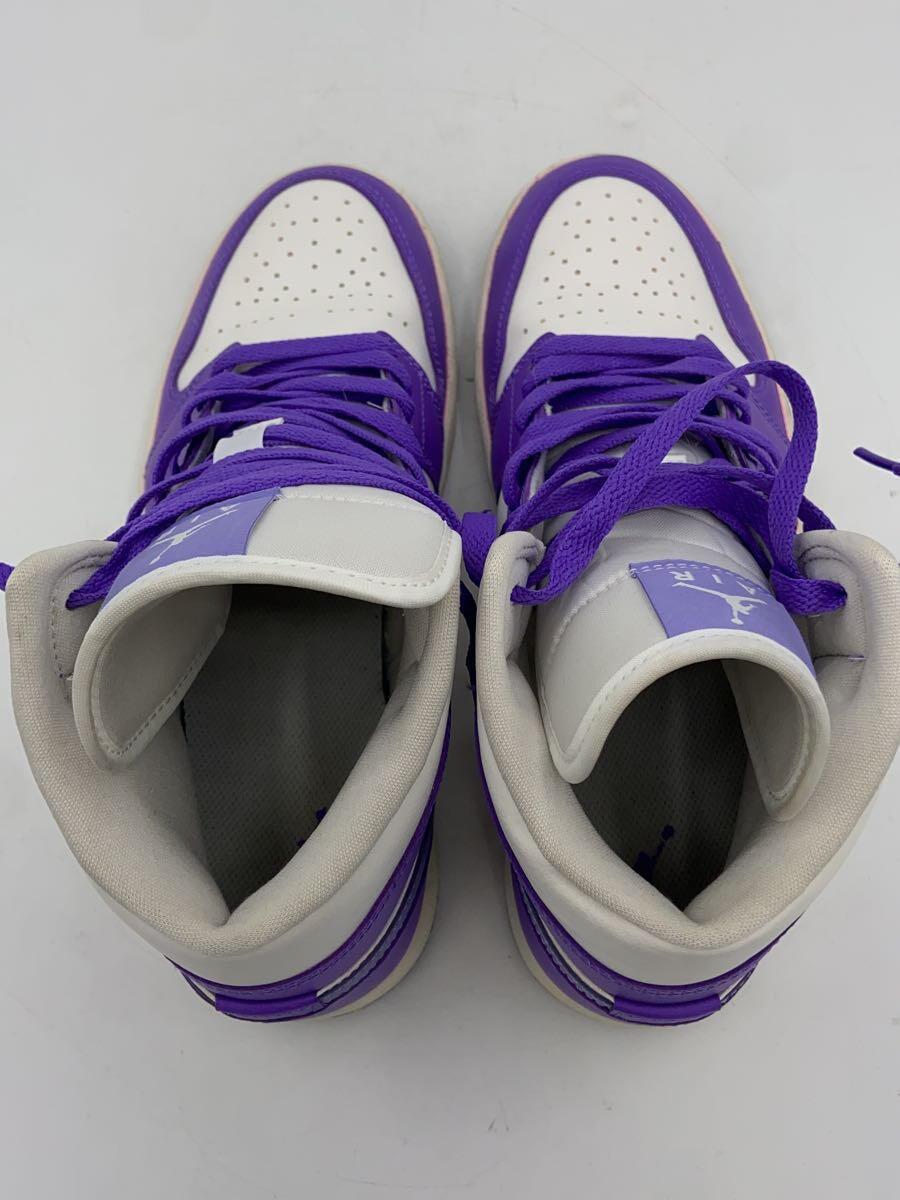 NIKE◆ハイカットスニーカー/26.5cm/PUP/BQ6472-504/AirJordan1MidActionGrape/_画像3