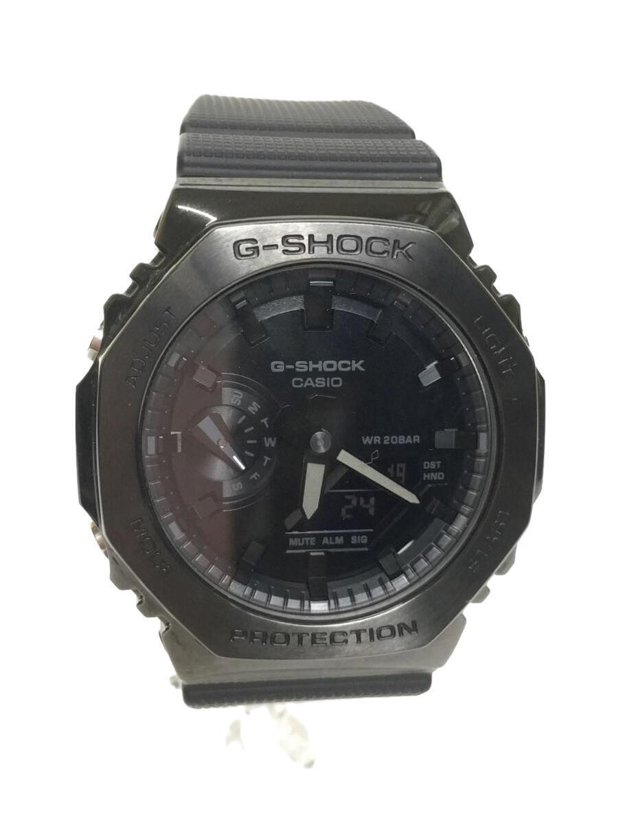 CASIO◆クォーツ腕時計_G-SHOCK/デジアナ/ラバー/ブラック/ーー/GM-2100BB-1AJF