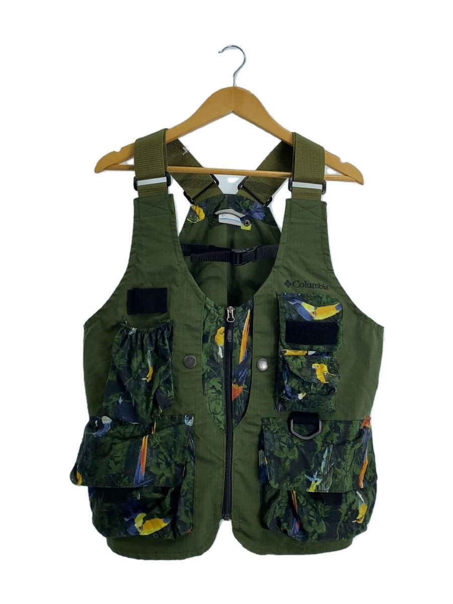 Columbia◆GREEN PINES VEST/グリーンパインズベスト/L/ポリエステル/KHK