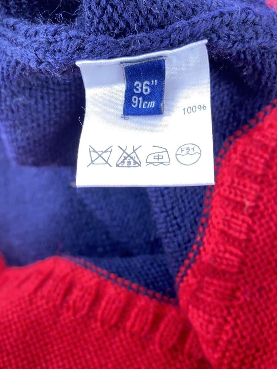 GUERNSEY WOOLLENS◆セーター(厚手)/36/ウール/NVY/無地_画像4