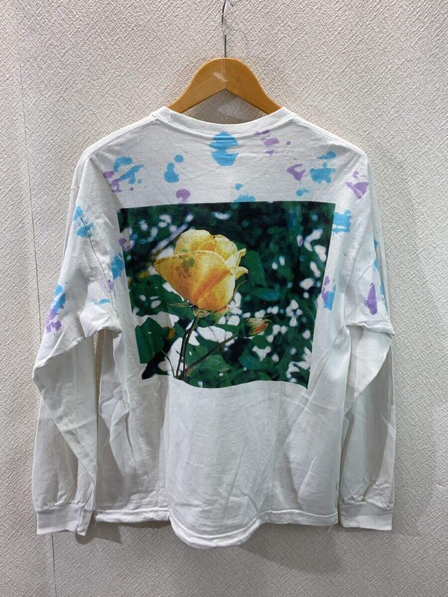 Niche.◆Tie-Dye Rose Long Sleeve T/長袖Tシャツ/L/コットン/WHT/総柄_画像2