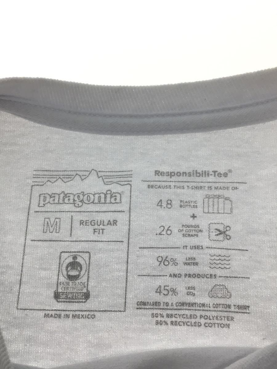 patagonia◆Tシャツ/M/コットン/WHT/無地/STY38512SP20_画像3