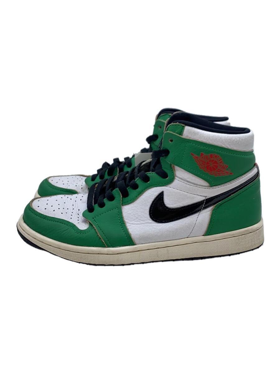 NIKE◆AIR JORDAN 1 RETRO HIGH OG_エアジョーダン 1 レトロ ハイ/25.5cm/GRN