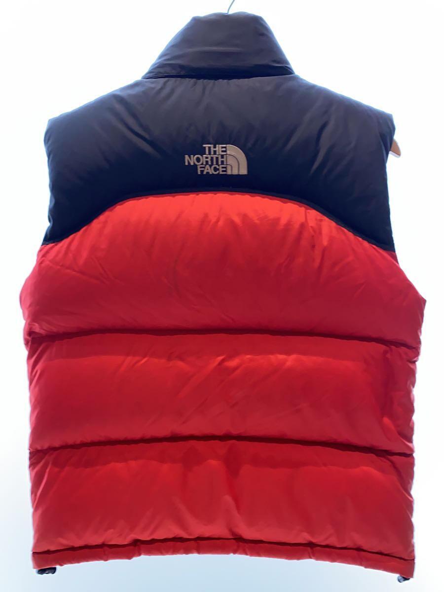 THE NORTH FACE◆NUPTSE VEST_ヌプシベスト/S/ナイロン/RED/無地_画像2