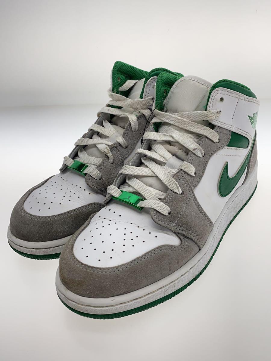 NIKE◆AIR JORDAN 1 MID SE GS_エアジョーダン ミッド SE GS/24cm/WHT_画像2