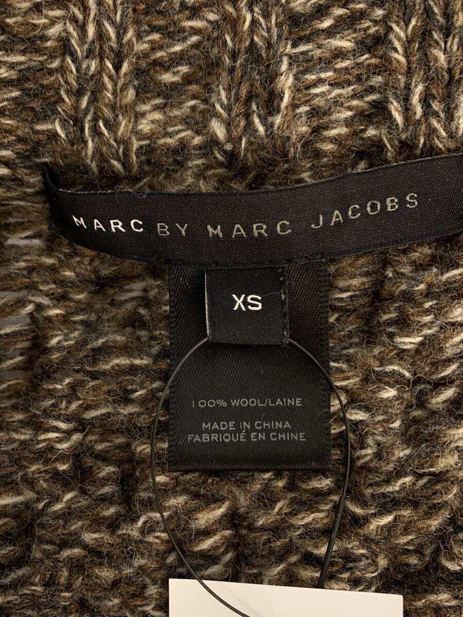 MARC BY MARC JACOBS◆カーディガン(厚手)/XS/ウール/BRW/無地_画像3