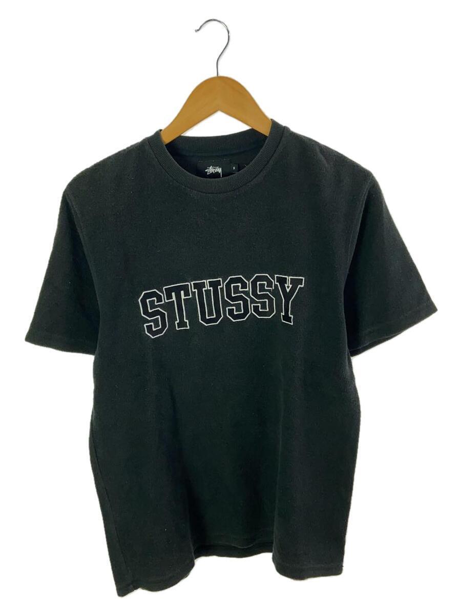 STUSSY◆使用感有/Tシャツ/S/コットン/BLK_画像1