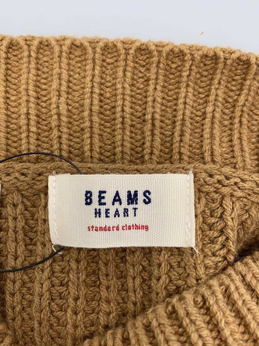 BEAMS HEART◆セーター(厚手)/-/コットン/BRW_画像3