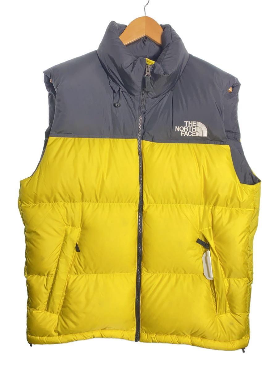 THE NORTH FACE◆NUPTSE VEST_ヌプシベスト/ダウンベスト/XL/ナイロン/YLW/ND92232_画像1