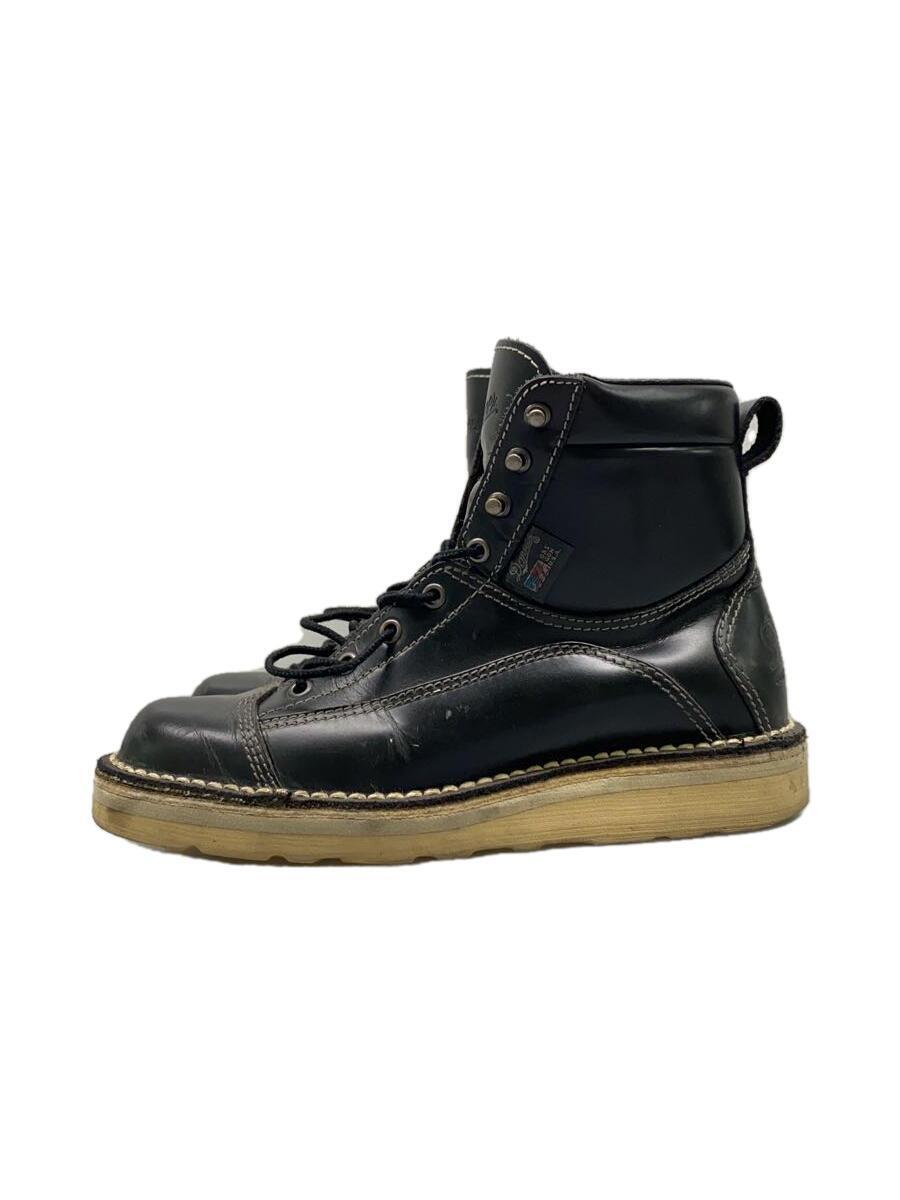 Danner◆STAFIELD BOOT/レースアップブーツ/US7/BLK/牛革/4101/キズヨゴレ有り