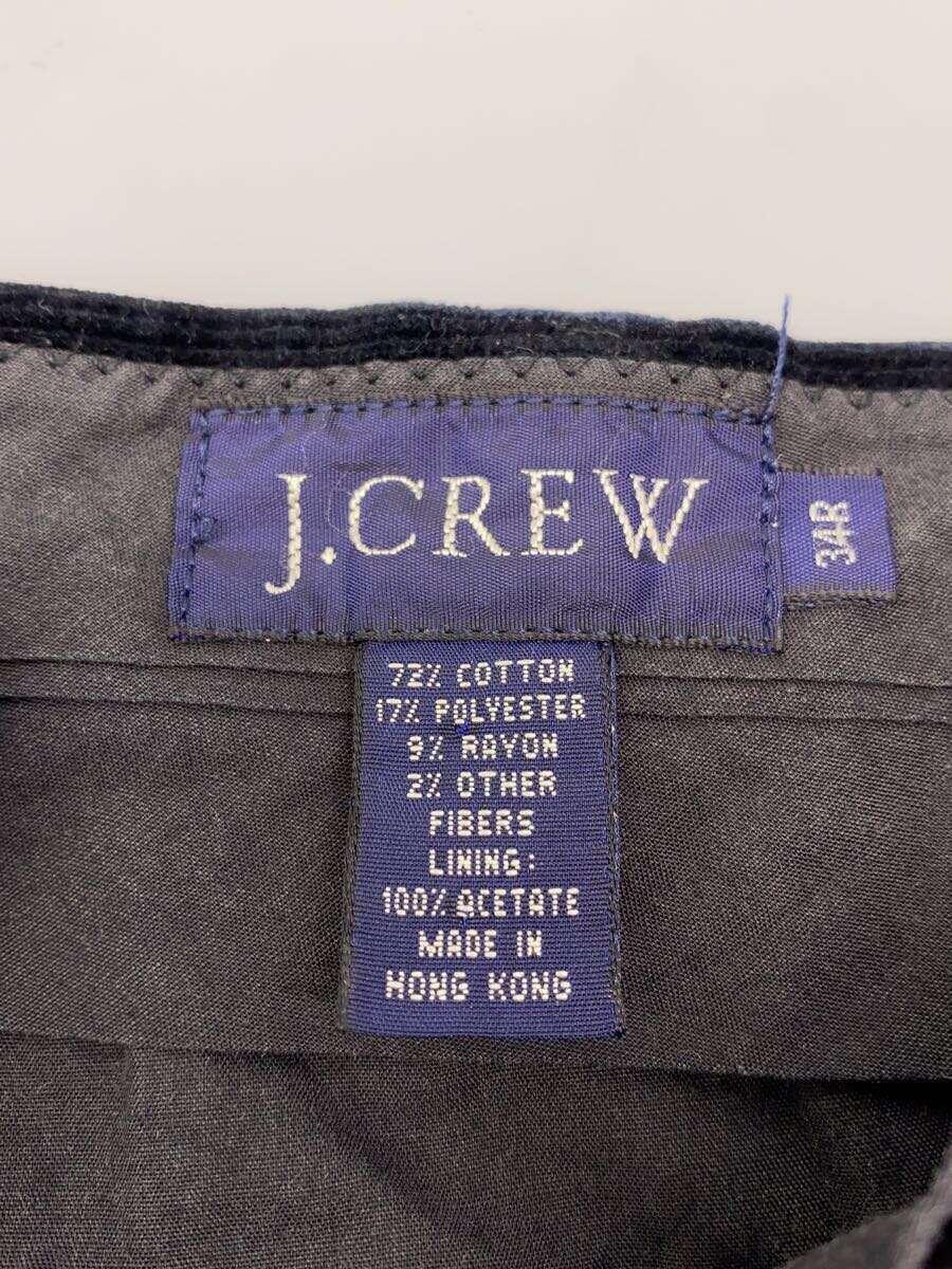 J.CREW◆ボトム/34/コットン/BLK/無地_画像4