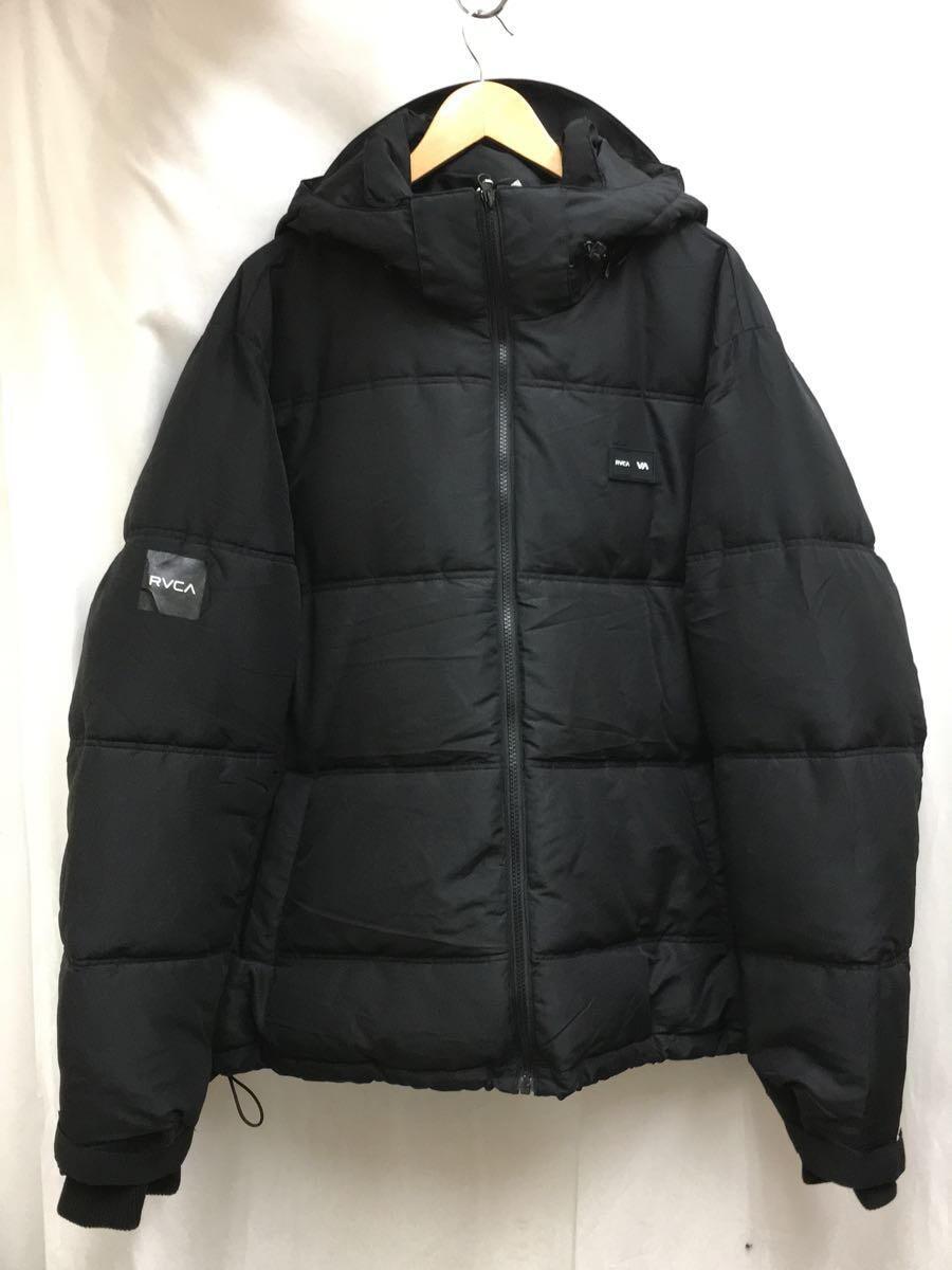 RVCA◆VISOR HOODED PUFFER JACKET中綿パフジャケット/L_画像1