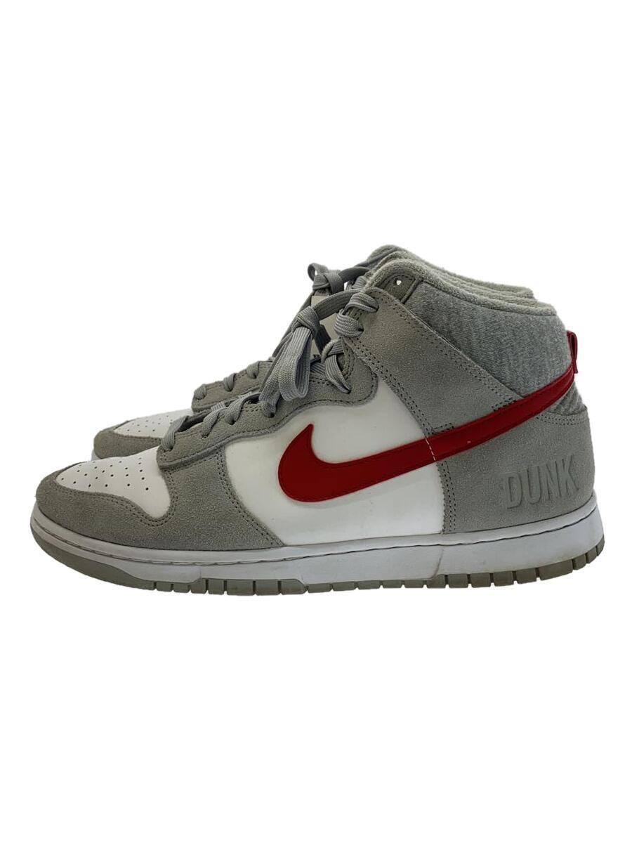 NIKE◆DUNK HI RETRO SE_ダンク ハイ レトロSE/29cm/グレー/※履きジワ有