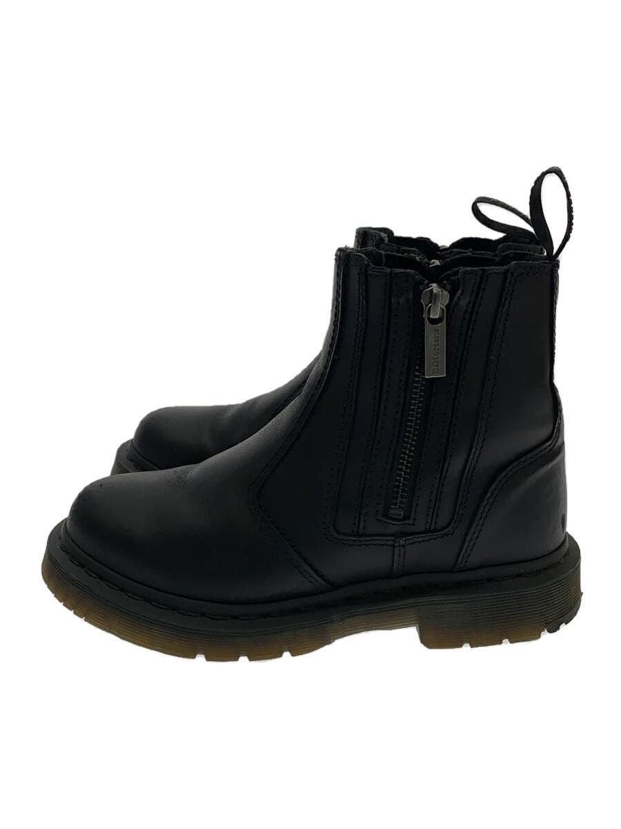 Dr.Martens◆ブーツ/UK4/ALYSON WZIPS/レザー/2976/踵ソール僅かに減り有/ボア毛玉有