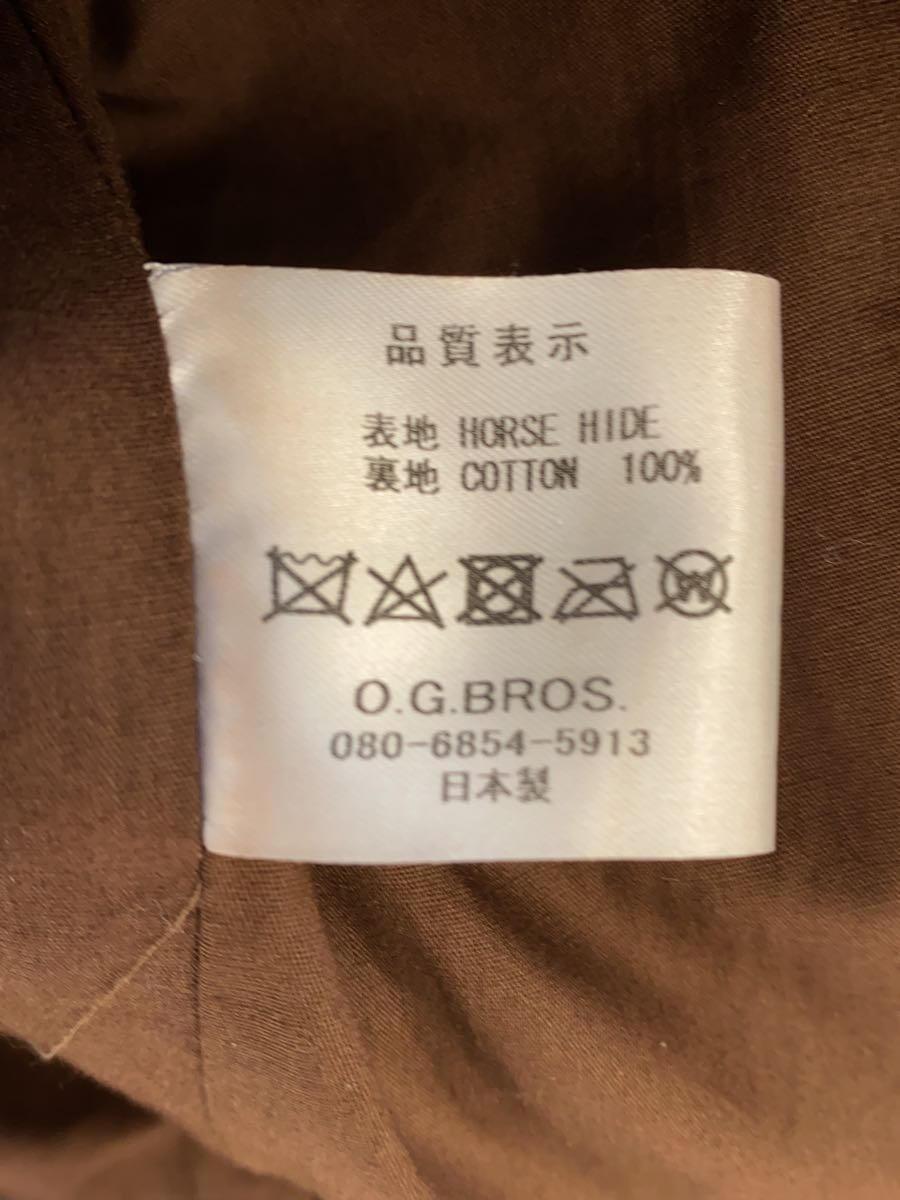 original garment bros/レザージャケット・ブルゾン/44/レザー/BRW/無地_画像4