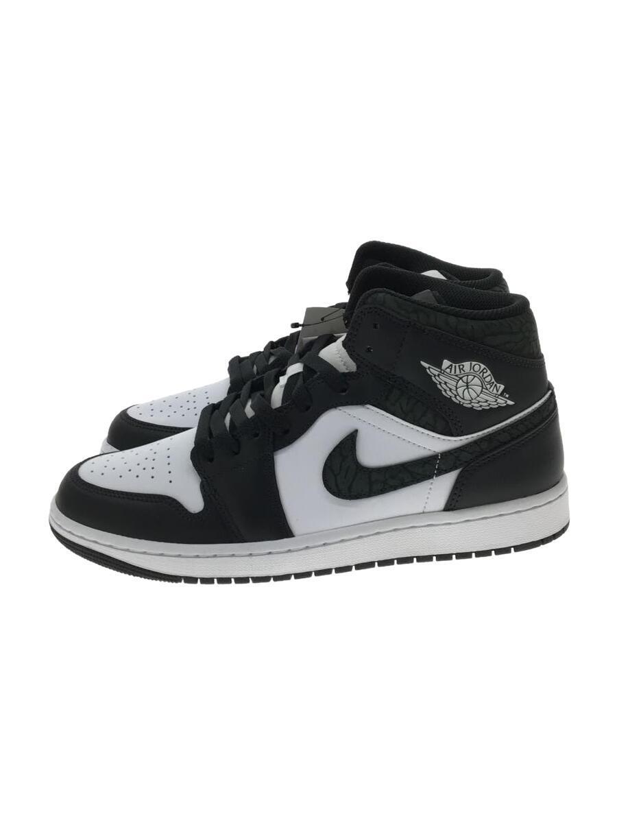 NIKE◆AIR JORDAN/1 MID SE/Panda Elephant/27cm/FB9911-001