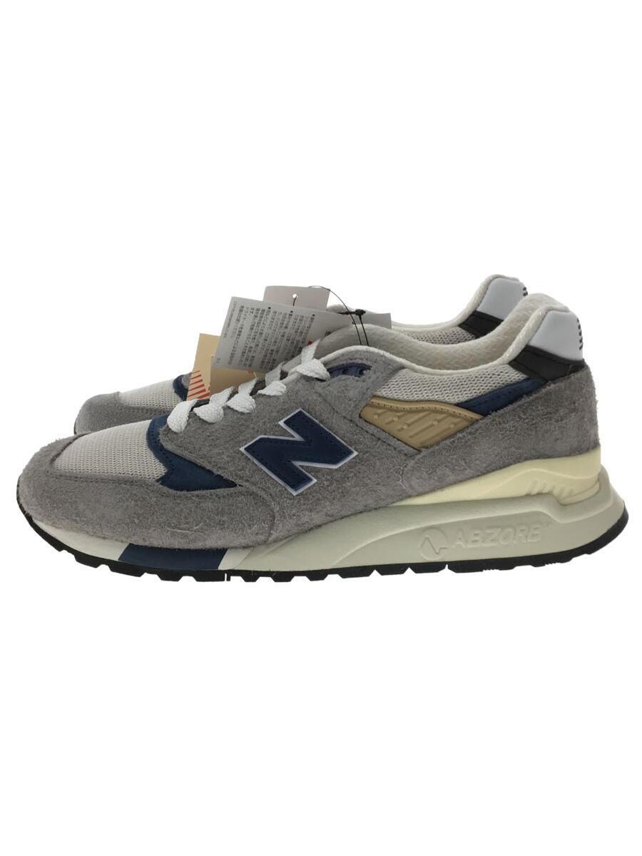 NEW BALANCE◆ローカットスニーカー/28cm/グレー/スウェード/U998TA