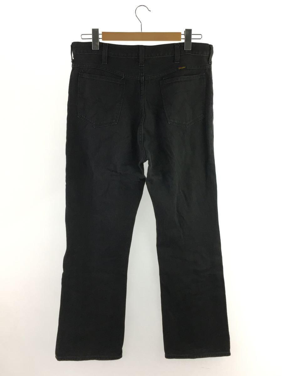 WRANGLER◆× LECHOPPE/ストレートパンツ/34/コットン/BLK/無地/WS0158_画像2