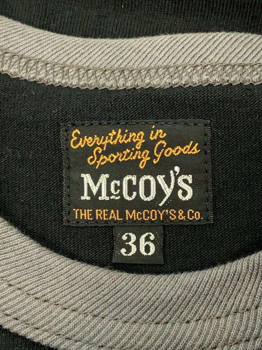THE REAL McCOY’S◆Tシャツ/36/コットン/ブラック/プリント/MC14006_画像3