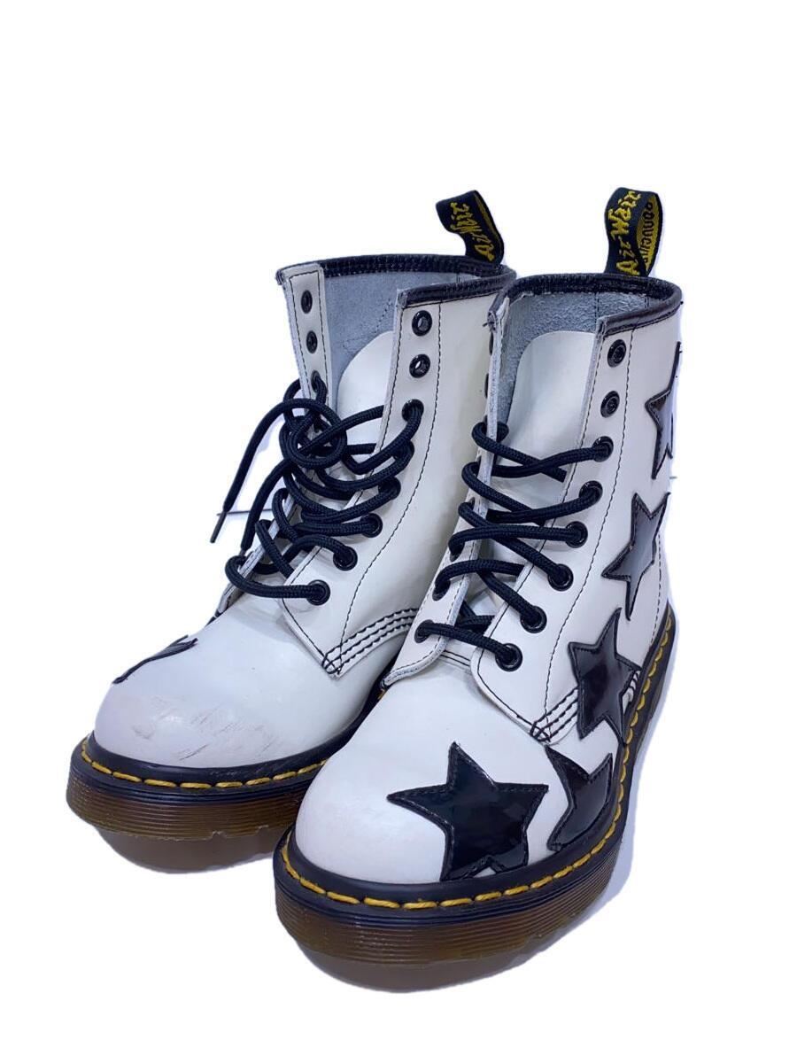 Dr.Martens◆レースアップブーツ/UK4/WHT/レザー_画像2