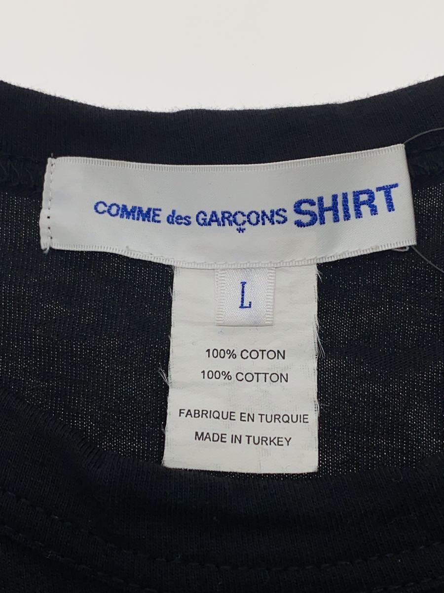 COMME des GARCONS SHIRT◆Tシャツ/L/コットン/BLK/W28116_画像3
