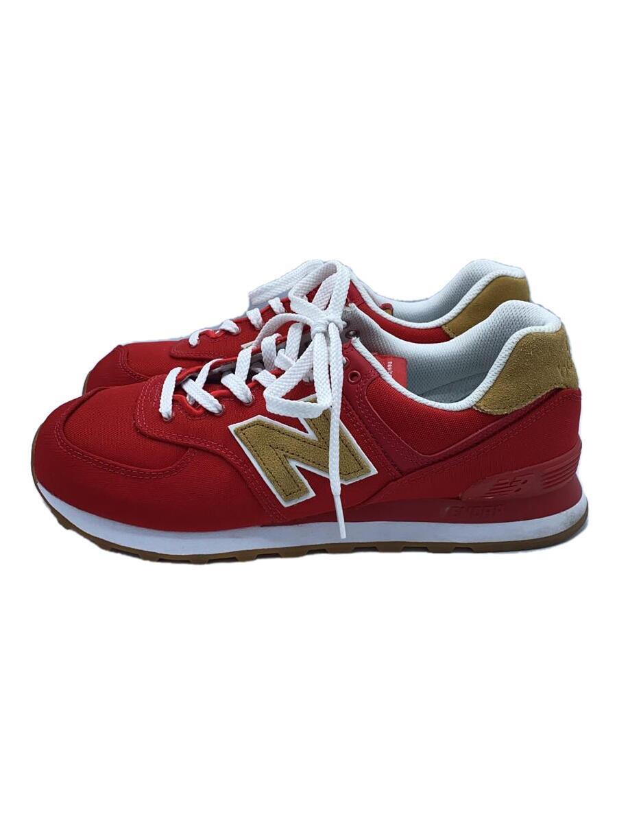 NEW BALANCE◆ローカットスニーカー/28cm/RED/ML574BN2_画像1