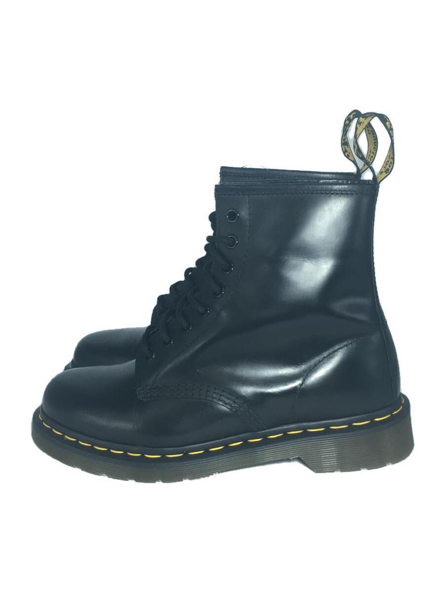 Dr.Martens◆8ホール/レースアップブーツ/UK7/BLK/レザー