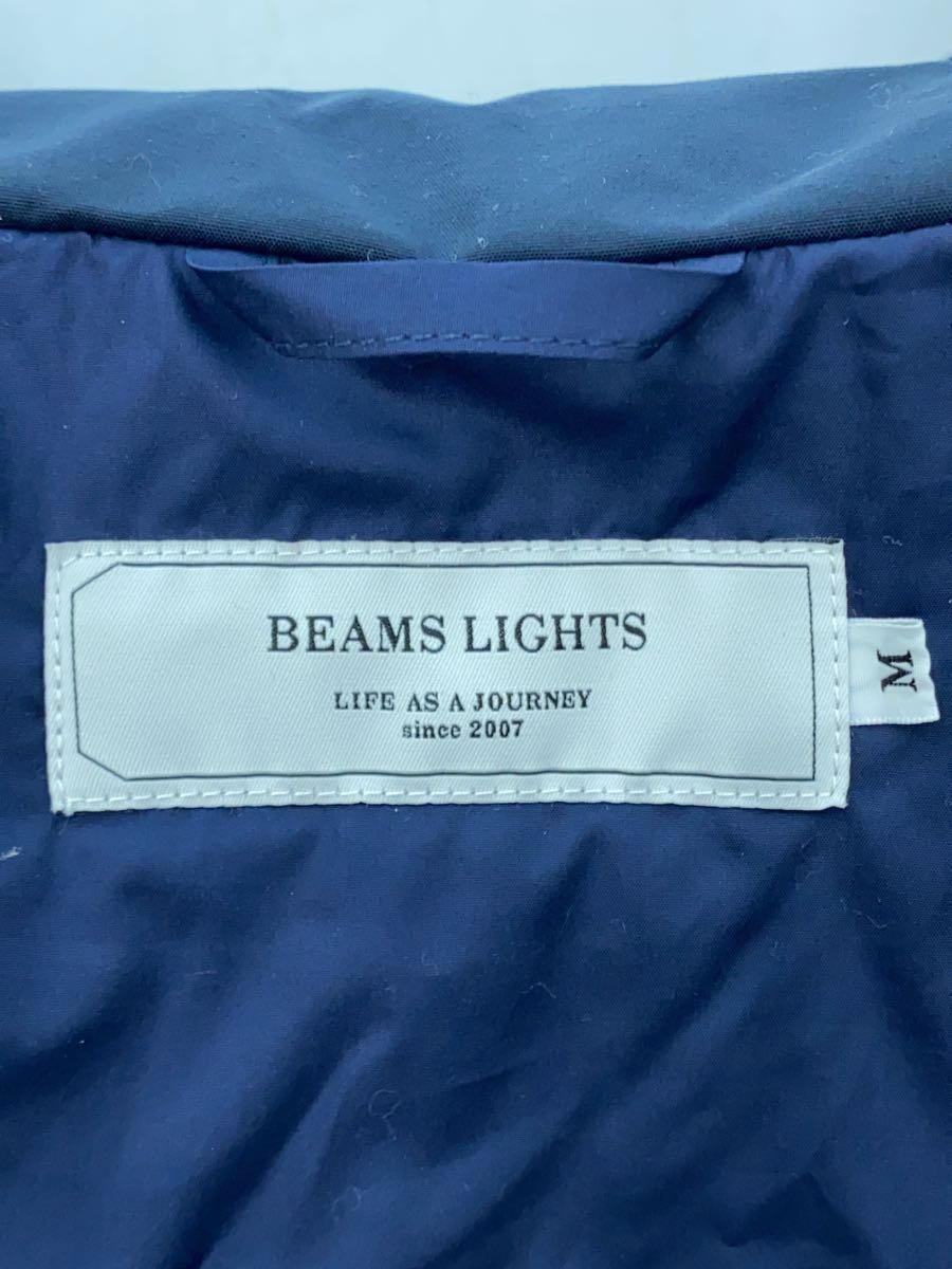 BEAMS Lights◆3レイヤー ショートブルゾン /51-18-0329-565/ジャケット/M/ナイロン/ネイビー/無地/_画像3