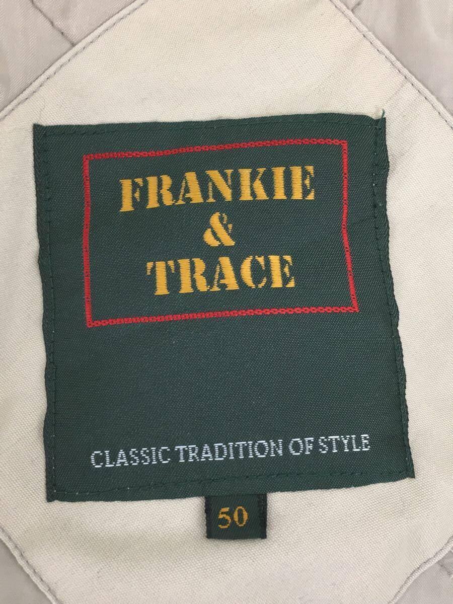 USED/FRANKIE＆TRACE/ステンカラーコート/ベルト付/50/ポリエステル/ベージュ_画像3