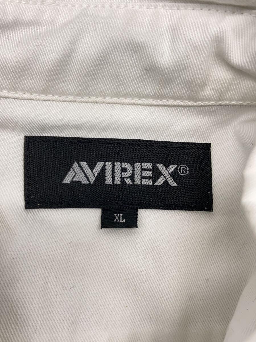 AVIREX◆半袖シャツ/XL/コットン/WHT/783-3923001_画像3