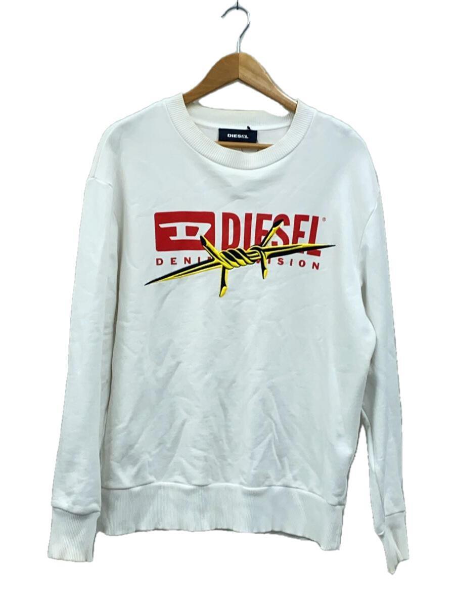 DIESEL◆スウェット/S/コットン/WHT_画像1