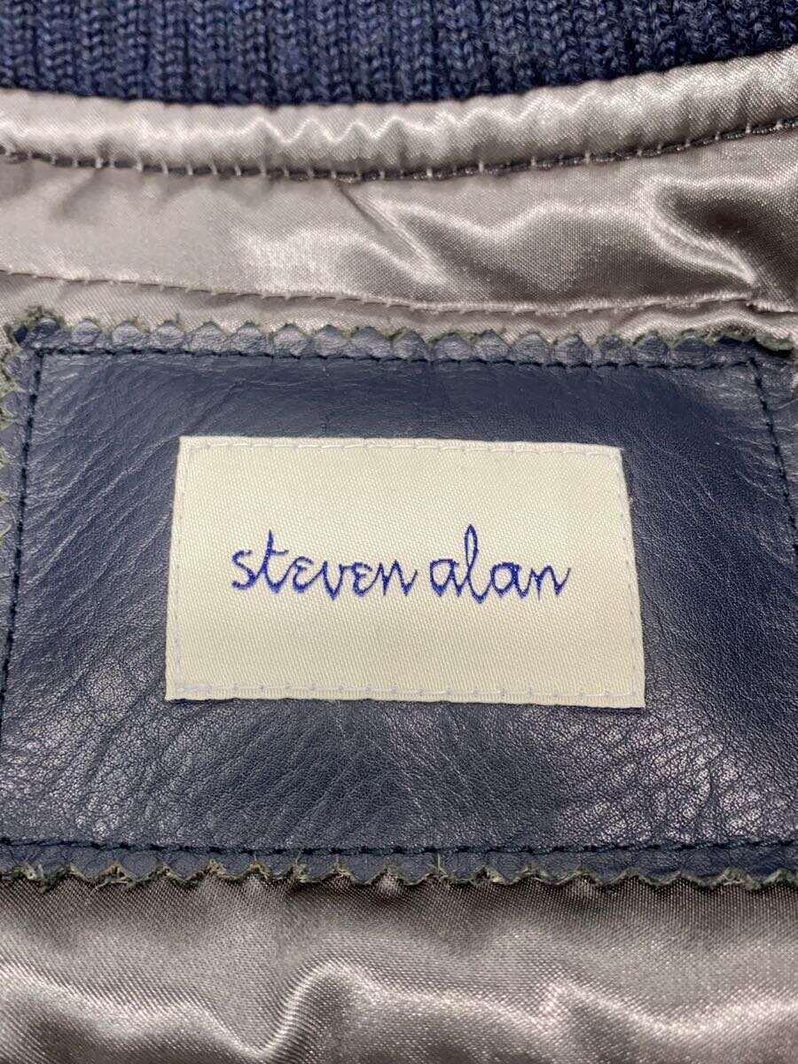 Steven Alan◆スタジャン/M/ウール/NVY/1225-199-6626_画像3