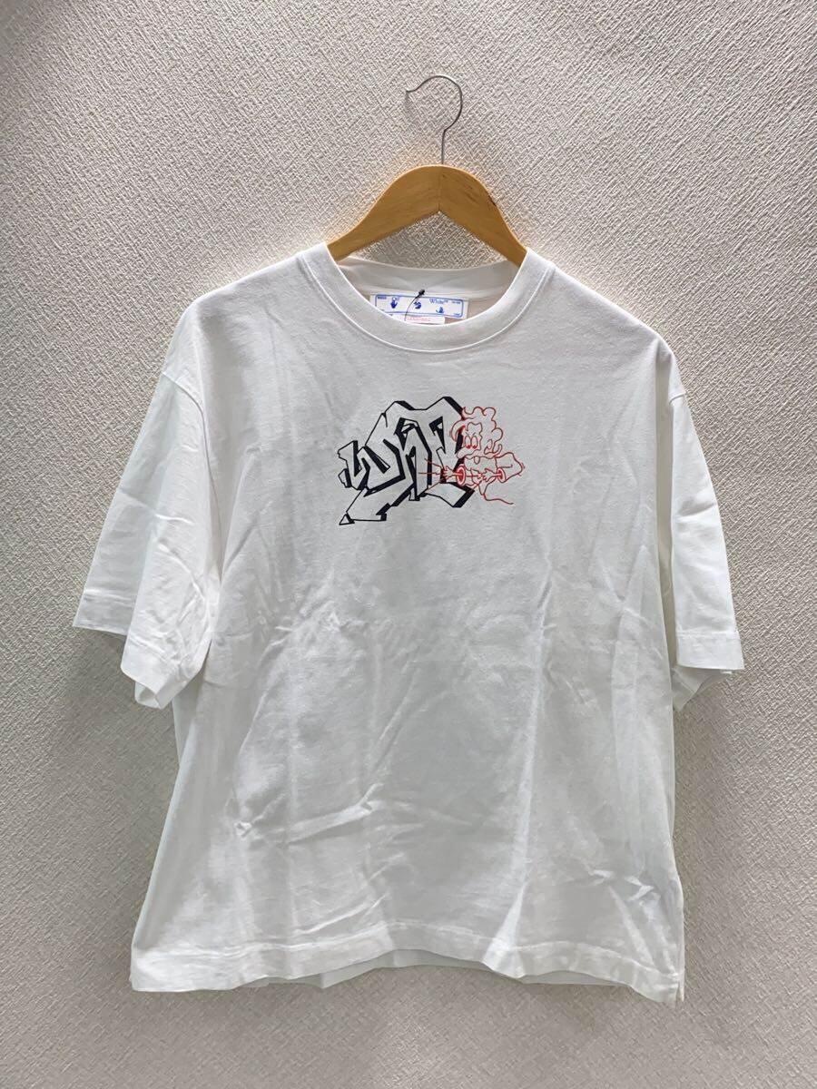 OFF-WHITE◆Tシャツ/M/コットン/WHT/OMAA120S22JER003_画像1