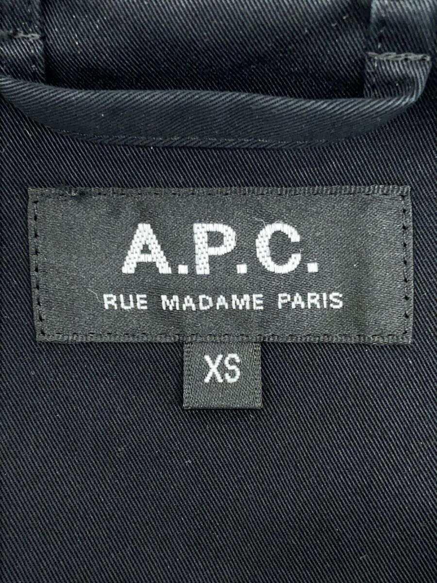 A.P.C.◆ステンカラーコート/XS/コットン/BLK_画像3