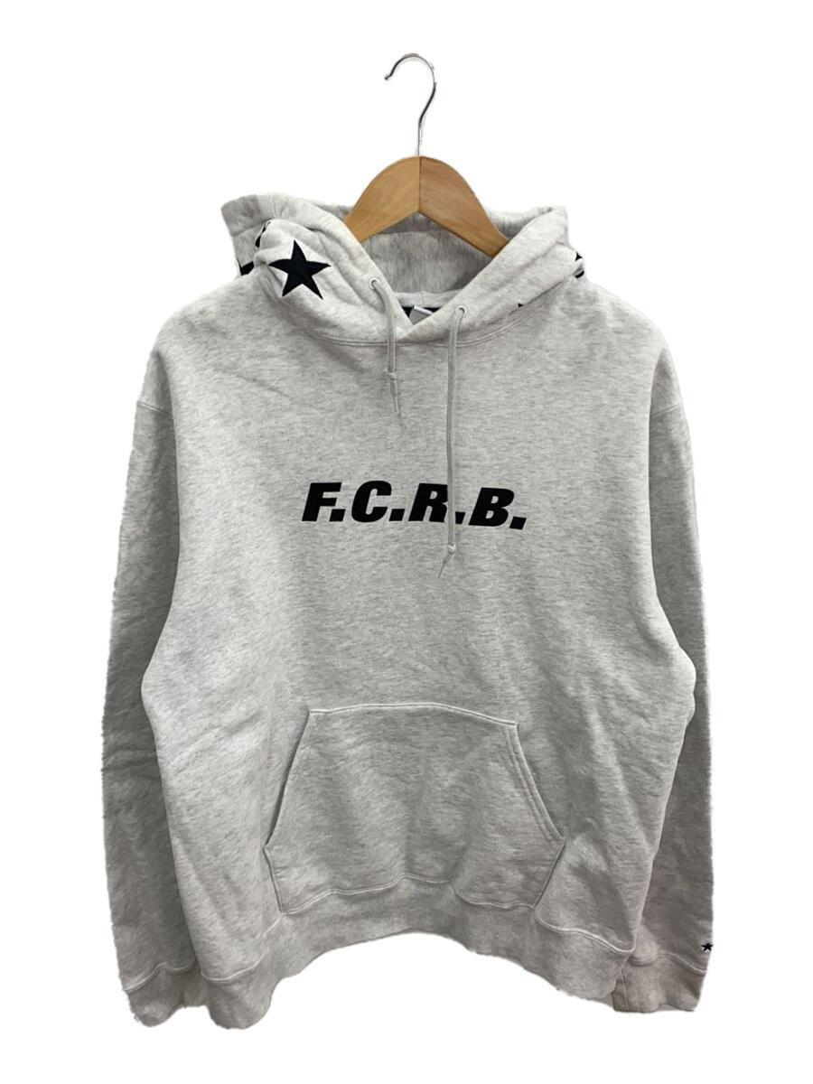 F.C.R.B.(F.C.Real Bristol)◆パーカー/L/コットン/WHT/FCRB-222069/首元、袖口に汚れ有