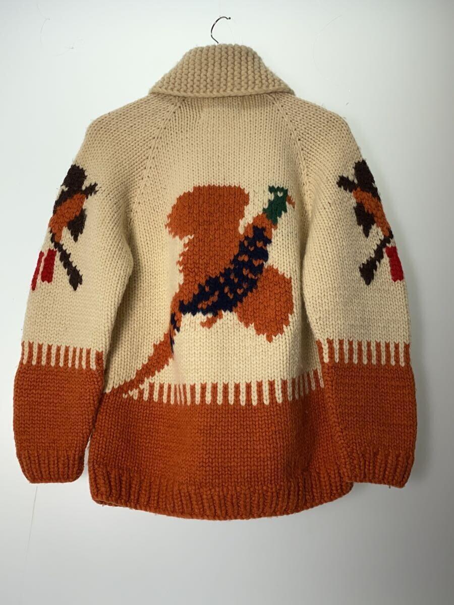 CANADIANSWEATER◆カーディガン(厚手)/-/ウール/WHT_画像2