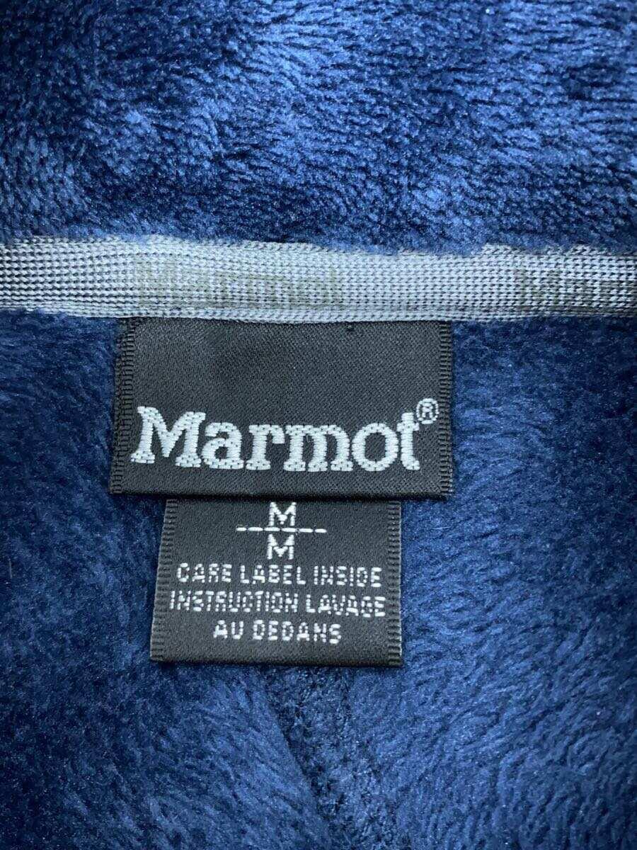 Marmot◆フリースジャケット/M/ポリエステル/ネイビー/無地/MOF-F2337X_画像3