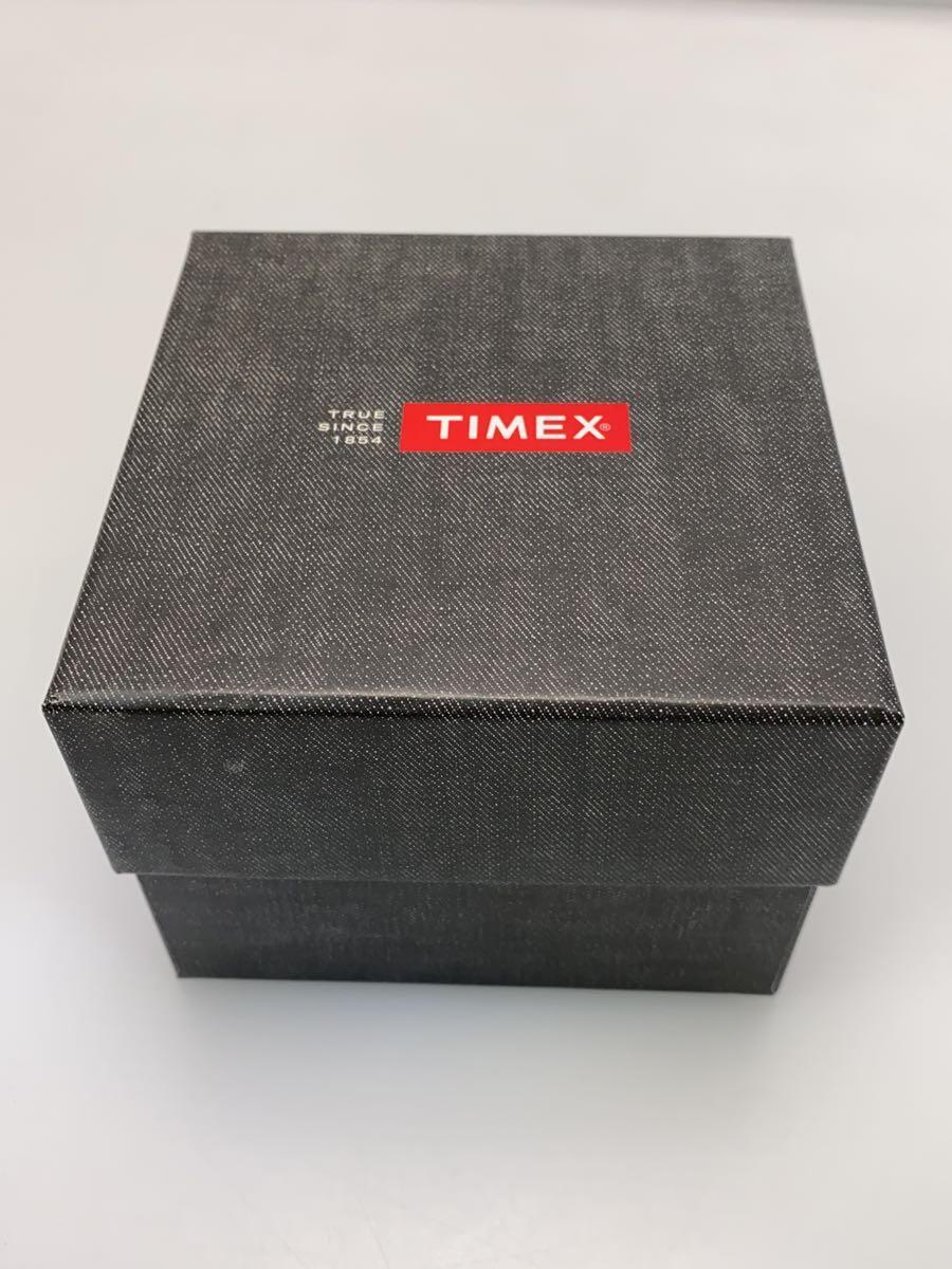 TIMEX◆クォーツ腕時計/アナログ/ナイロン/BLK/ORN/ーー/TW2T10200VK_画像6