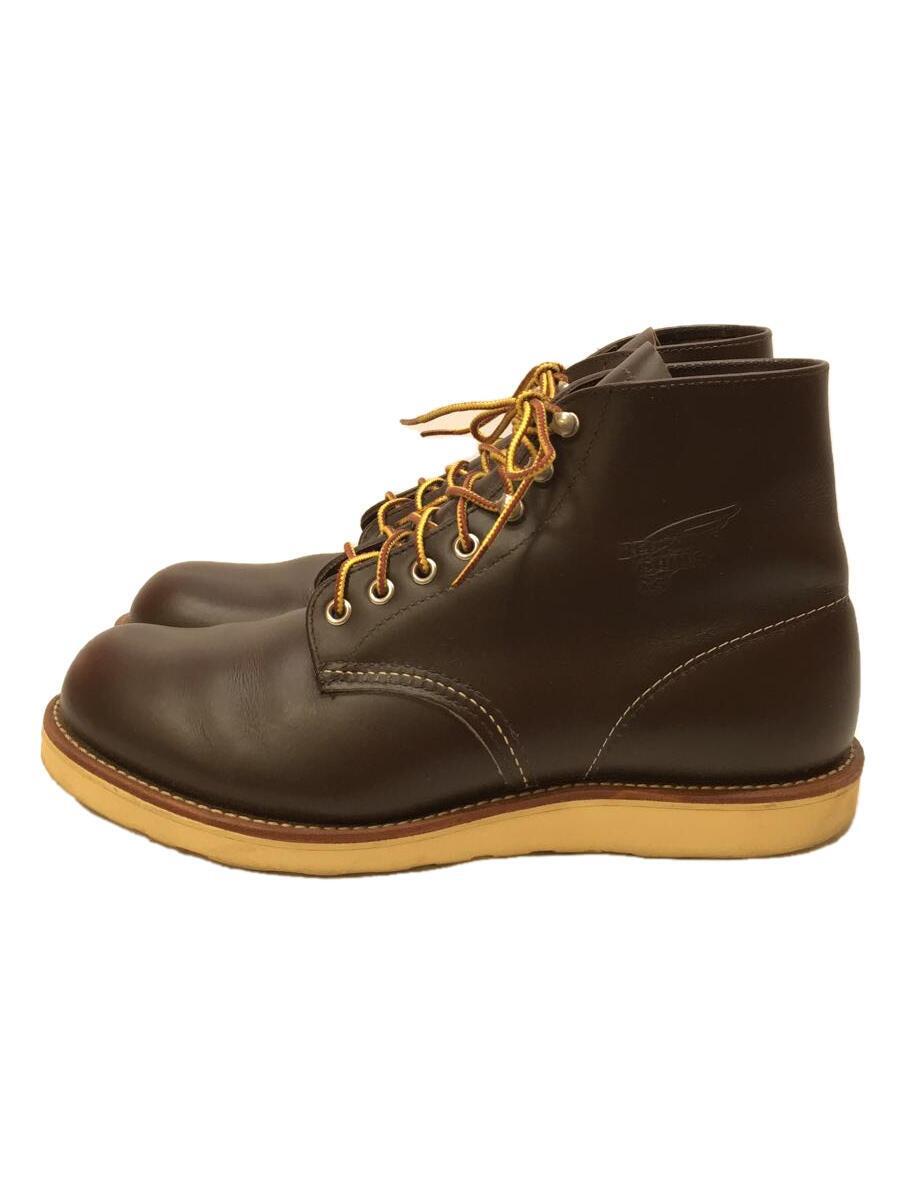 RED WING◆レースアップブーツ・6インチクラシックプレーントゥ/27cm/BRW