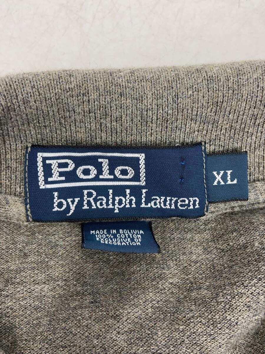 POLO RALPH LAUREN◆ポロシャツ/XL/コットン/GRY_画像3