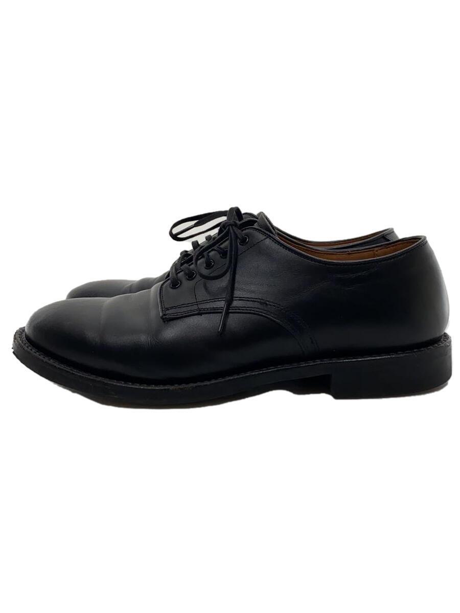 WHEEL ROBE◆PLAIN TOE DERBY /プレーントゥ/ドレスシューズ/UK7.5/BLK/レザー/15075WS