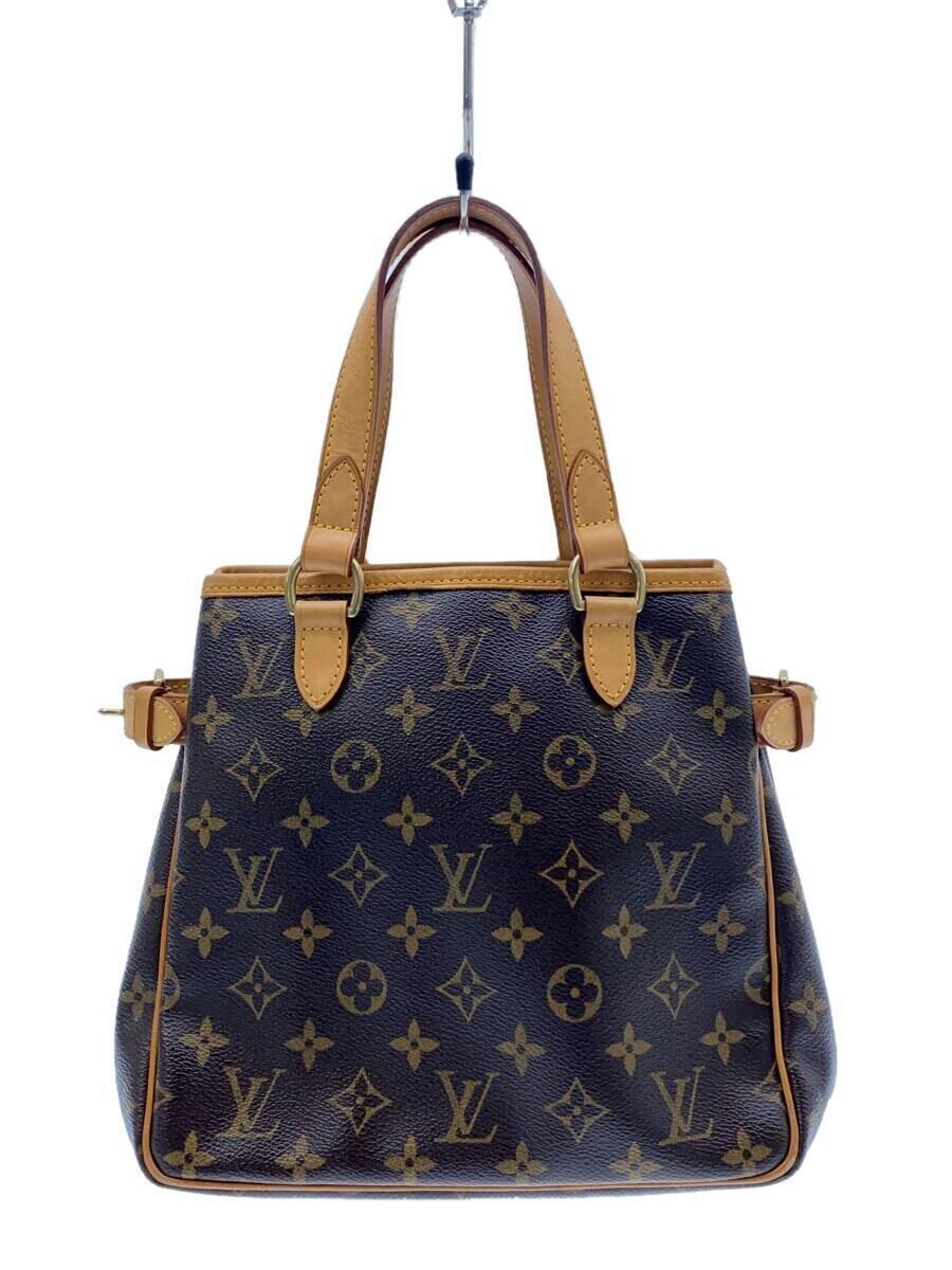 LOUIS VUITTON◆バティニョール_モノグラム・キャンバス_BRW/PVC/BRW/M51156/※持ち手カビ有