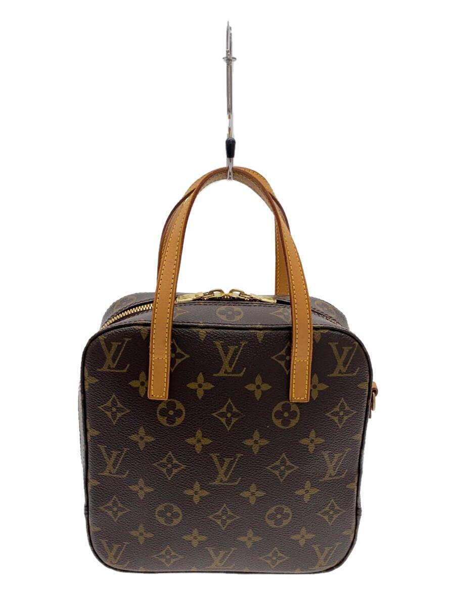 LOUIS VUITTON◆スポンティーニ_モノグラム・キャンバス_BRW/PVC/BRW/M47500/※ショルダーベルト欠品