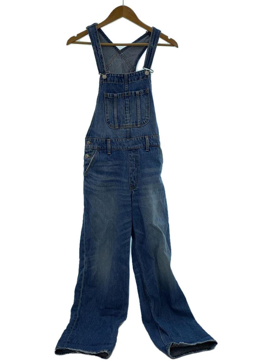 X-girl◆WIDE TAPERED OVERALL/1/コットン/IDG/無地/1052010310_画像1