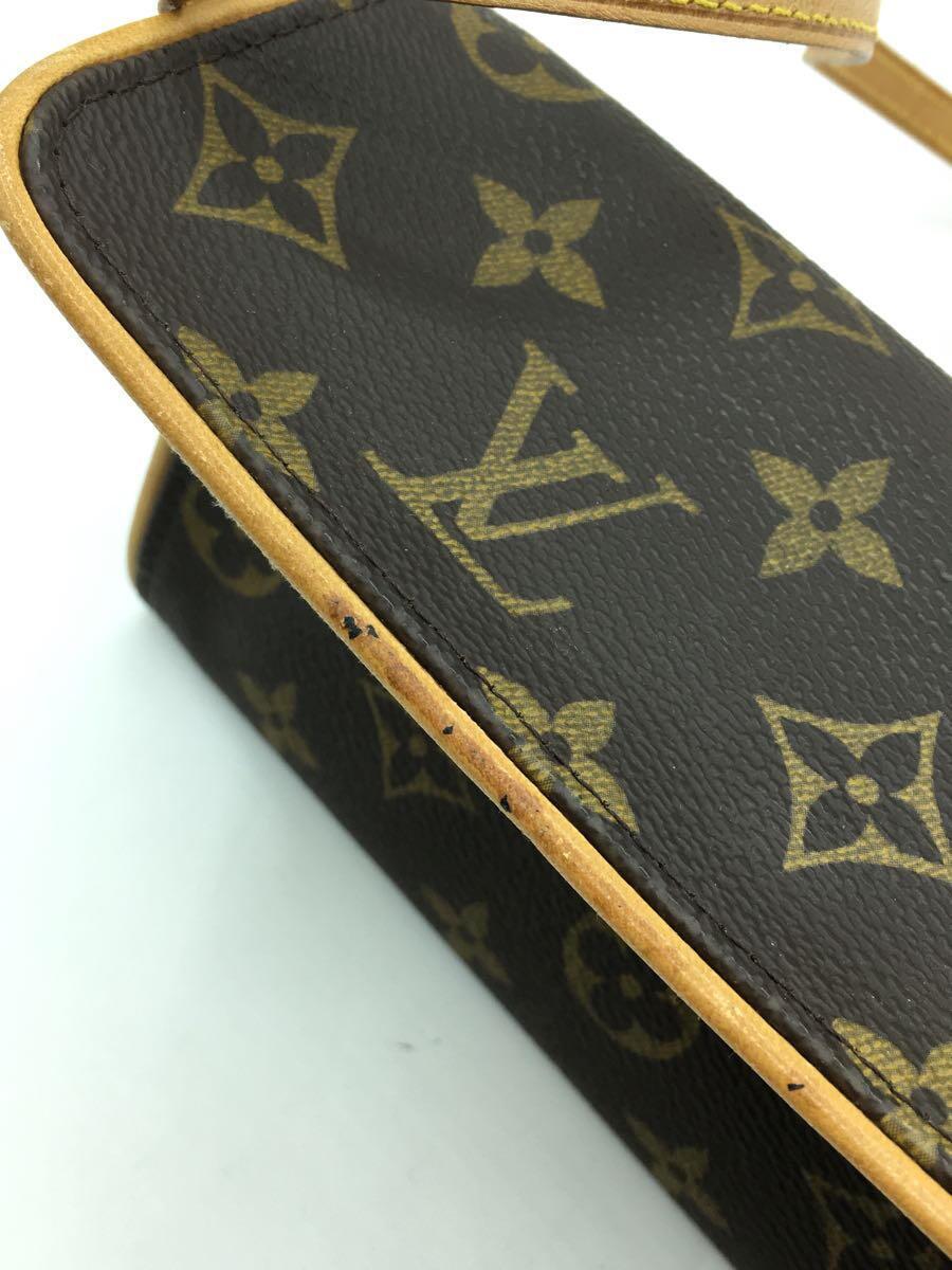 LOUIS VUITTON◆ポシェット・ツインPM_モノグラム・キャンバス_BRW/PVC/BRW/総柄_画像7