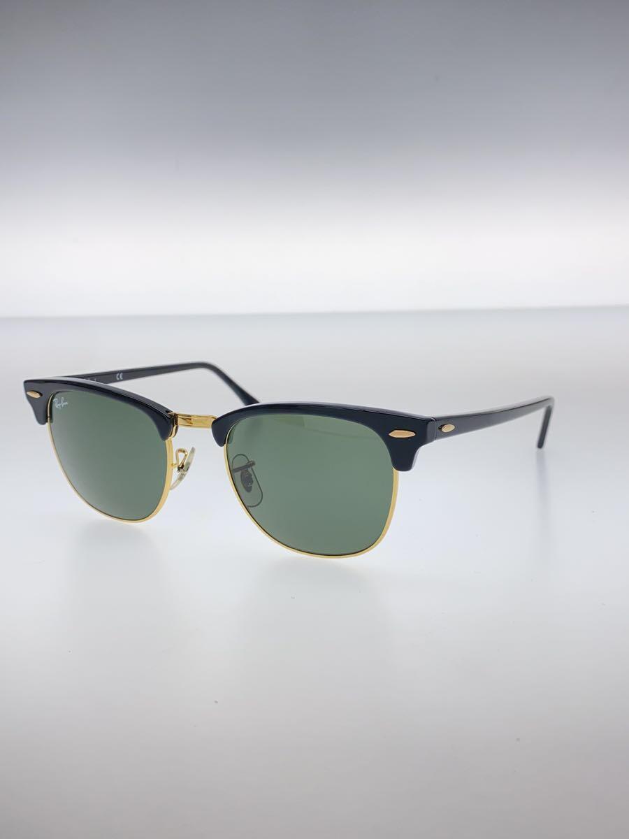 Ray-Ban◆CLUBMASTER/サングラス/ウェリントン/プラスチック/BLK/メンズ/RB3016_画像2