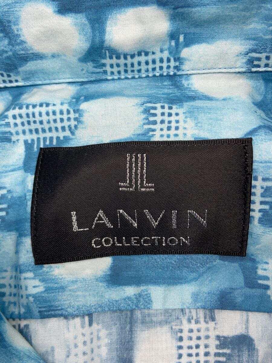 LANVIN COLLECTION◆長袖シャツ/50/コットン/BLUの画像3