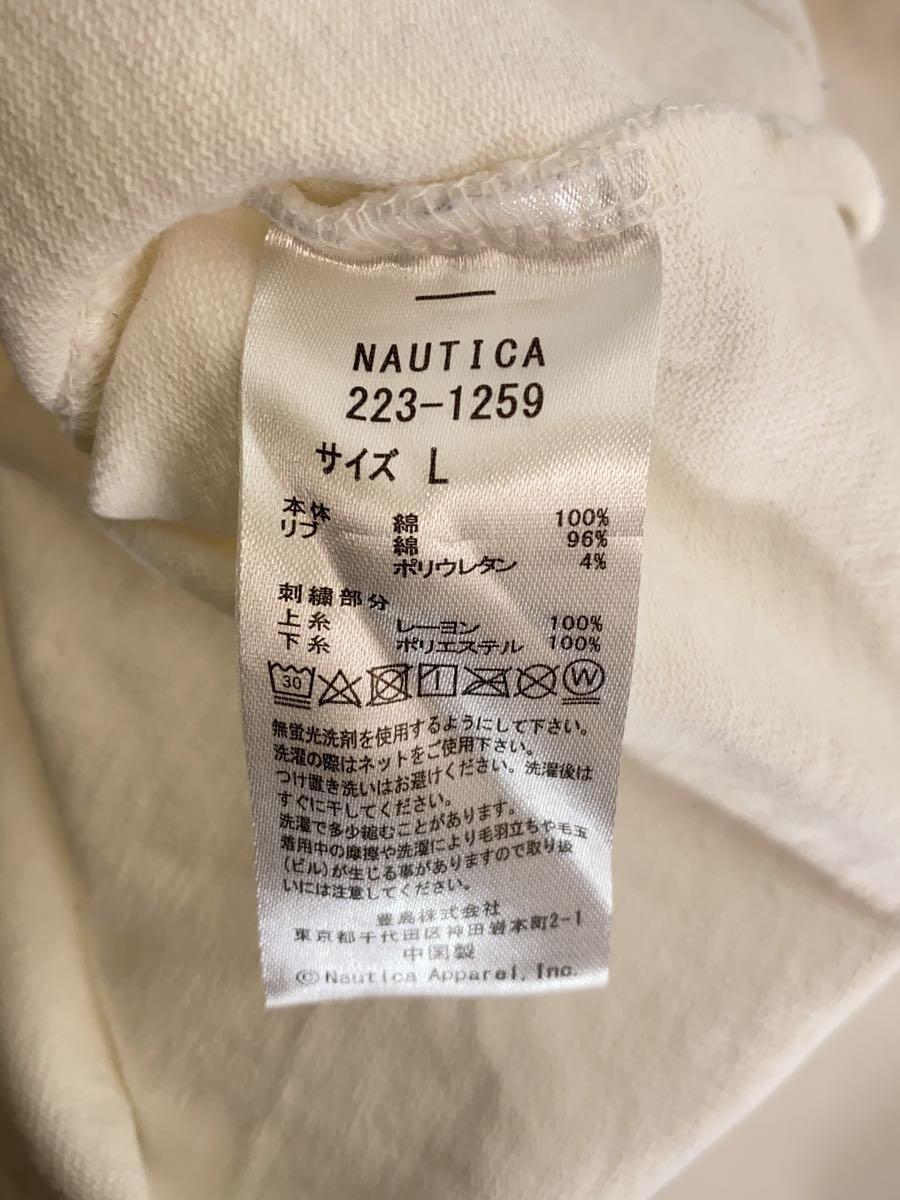 NAUTICA◆TOO HEAVY Turtle Neck/タートルネック長袖Tシャツ/L/WHT/223-1259_画像5