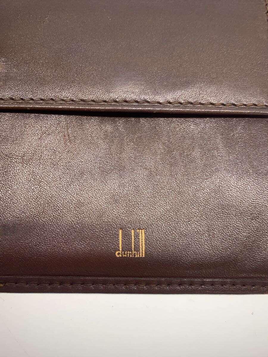 dunhill◆2つ折り財布/レザー/BRW/無地/メンズ_画像3